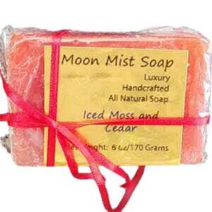 Iced Moss and Cedar - Homemade Handmade  Soap Bar 6 ounce